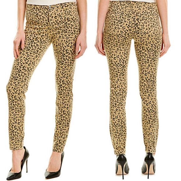NYDJ Women's NWT Sierra Jaguar Print Tailored Cut Ami Skinny Stretch Jeans Sz 14 - Picture 1 of 12